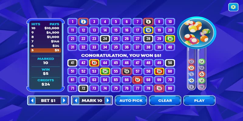 Giới thiệu những hình thức đặt cược Game Keno Sv388 phổ biến